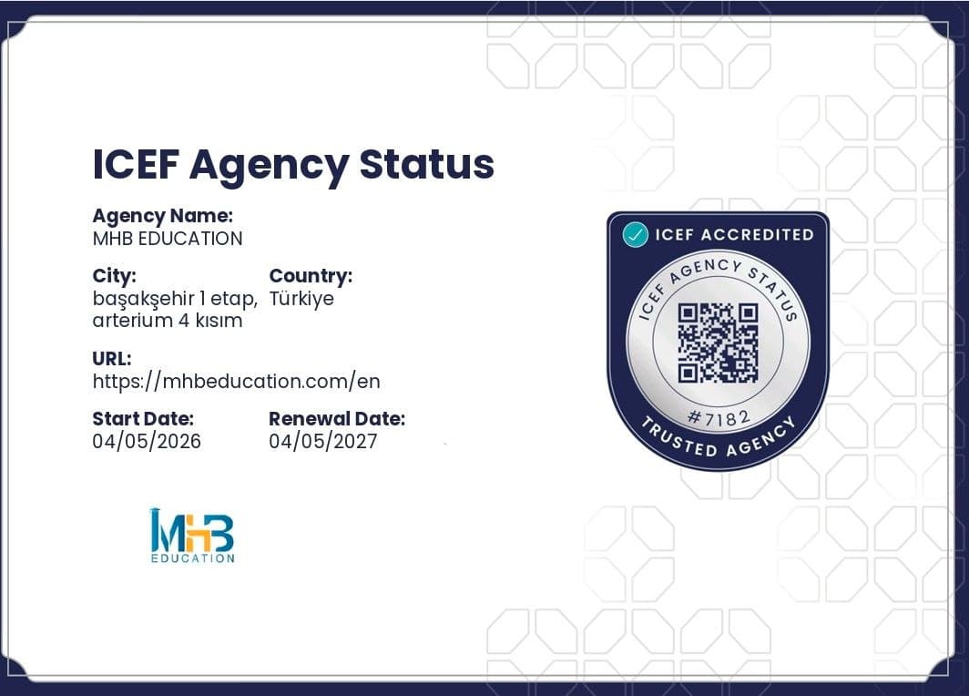ICEF tarafından akredite edilmiştir